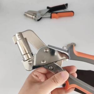 Handheld Hole Punch Eyelet Installation Tool 6mm/10mm Air Hole Rivet Plier for Leather Canvas Clothing Tarp Ring Press Machine