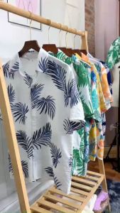 [Chất Đũi] Áo sơ mi hoạt tiết đi biển đẹp đi biển chất lụa tơ gia đình nhóm công ty - MACboutique