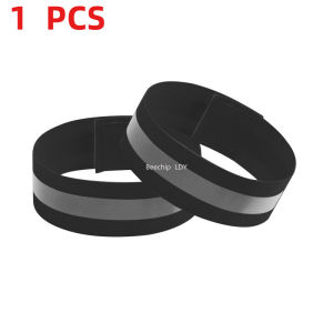 Reflective Bicycle Trouser Straps Night Riding Gaiters for Road Bike Hiking & Running - Adjustable Leg Bands Safety Gear