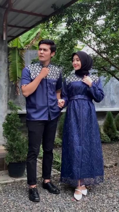 COUPLE GAMIS KELUARGA GAMIS MUSLIMAH DAN KEMEJA LENGAN PENDEK COUPLE GAMIS BATIK GAMIS BUSUI LIMITED EDITION BATIK PAYUNAN