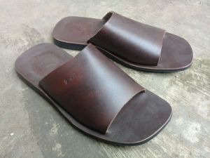 Fenotti sandal kulit pria full alasnya | sandal slope pria full kulit | sandal pria kulit sapi asl