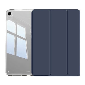 case For Samsung galaxy Tab A9/A11 X113/X116 & A9+/A11+ 2025 SM-X230/X236 Crystal Clear Case with Pencil Slot Auto Sleep Wake