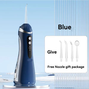 Portable Water Flosser for Teeth Cleaning 3 Modes 4 Nozzles Type-C Rechargeable IPX7 Waterproof High Pressure Oral Irrigator