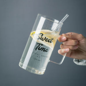 Lidded Durable Large Glass Beer Mug