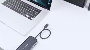 PULWTOP Mac Docking Station Dual Monitor Macbook Pro Dock with 2HDMIPDEthernetUSB A/C 10GbpsSD/TF USB 2.0