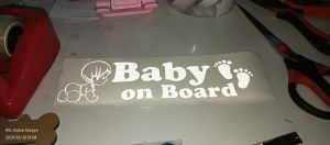 AVLs Reflective Stickers/Family Vector/Keep Distance/car sticker