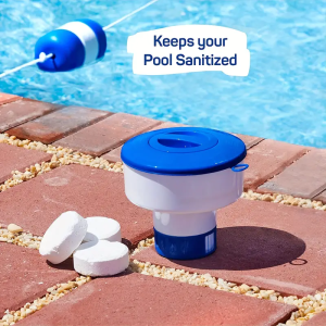 Swimming Pool Chlorine Float Suitable for 3 Tables with 7 Diameters - Automatic Sterilizer for Chlorine Tablets
