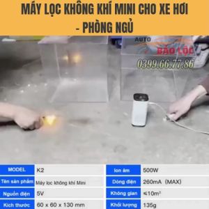 Máy Lọc Không Khí Mini Di Động Cho Xe Hơi/Phòng Ngủ H13 HEPA