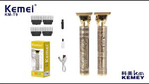 Kemei | KEMEI KM-T9 Tông Đơ Cắt Tóc Điện Chuyên Nghiệp USB Sạc Bộ Dụng Cụ Cắt Tóc Chăm Sóc Để Cắt Tỉa Râu Với Lưỡi Dao Bằng Thép Không Gỉ