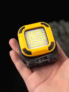 LED Work Light With Magnetic Base Type-C Fast Charging Adjustable Portable Waterproof Outdoor Handheld Strong Light Emergency Lighting Compatible With Tripod