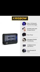 Krisbow Perangkap Nyamuk Insect Killer Dengan Remote 20 Watt Mosquito Killer Bergaransi Resmi