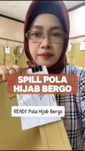 【COD】Pola Hijab Bergo Dewasa | Pola Baju Wanita Lengkap | Pola Instan | Pola Jiplak | Pola Jahitan Lengkap Firdaus Busana
