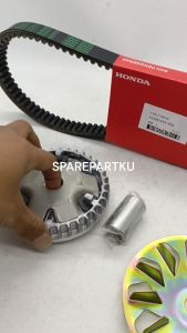(KVY) PAKET 3 JENIS RUMAH ROLLER ASSY + KIPAS + VANBELT BEAT KARBU SCOOPY KARBU VARIO KARBU SPACY