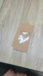 10pcs 10x8x2cm Christmas gift boxes paper packaging boxes kraft paper white candy faovrs with window packaging boxes
