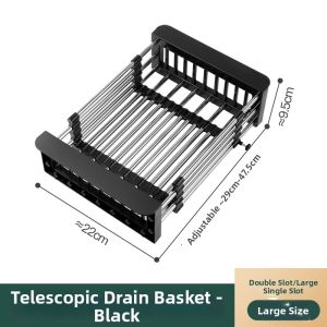 Extendable Stainless Steel Dish Rack