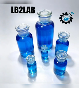 MT- 500ML REAGENT CLEAR GLASS BOTTLE (WIDEMOUTH) WITH GLASS STOPPER BOROSILICATE GLASS