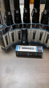 Emika Choice White Laser Super Bright LED Flashlight with 3 Model Rechargeable Zoom Flashlight