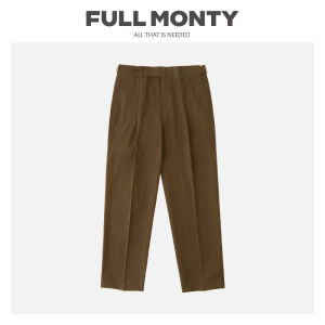 Navy Relaxed Fit High-Waisted Trousers
