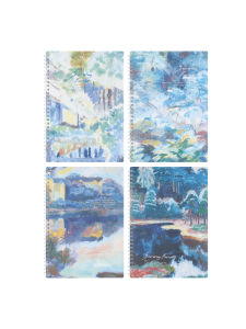 B5 Size Spiral Bound Notebook Ourstorybegins Initial Product Jiforesten Soft Cover PP Side Flip Notebook Comfortable to Hold Student Homework Notebook