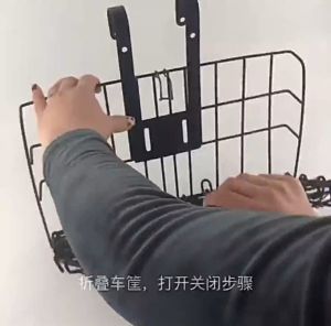 LONGGO Bike Basket Front Foldable Basket for Bike Rear Basket MTB Hard Metal Bag Bicycle Accessories