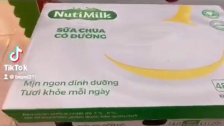 NutiMilk Thùng 48 Hộp Sữa chua Có  Đường TU.NSCCD - Thương Hiệu NUTIFOOD
