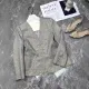 Nanfu Wholesale 2024 New Autumn Linen Gold Line Small Suit High-end Grey Casual Fashionable Elegant Office Wear. 