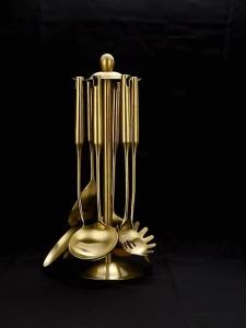Gold Plated Cooking Utensils Set