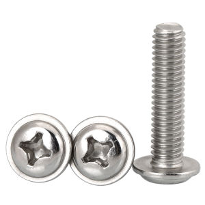 LANGSIMING | Self-seating Round Head Stainless Steel Screws with Washers