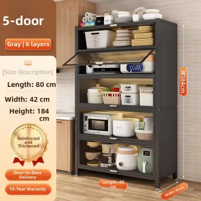 Dustproof Multi-functional Kitchen Storage Cabinet