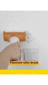 4 color Wall paint renovation Roller paint for Wall Repair Roller paint roller brush no spill paint brush white paint for cement  wall roller paint brush to cover graffiti stains cleaning roller brush