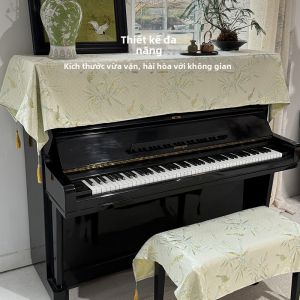 Chinese Style Luxury High-end New Chinese General Fabric Embroidery Piano Dust Cover