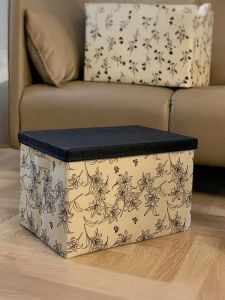 Washable Odorless Foldable Clothing Underwear Storage Box Dustproof Home Use Cover Lid Storage Container Japanese Style Organizer