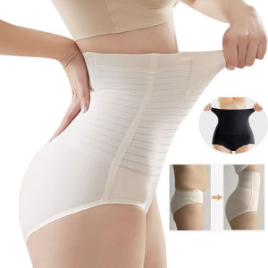 Yingbao Ice Silk Seamless Women High Waist Shaping Panties Body Shaper Slimming Tummy Control Underwear Ladies Shapewear Corset Gridle Plus Size