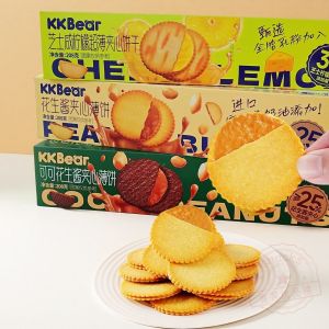 Super Thin Salted Lemon Peanut Butter Heart Potato Chip Biscuits Snacks Ultra Flavorful Cheese Heart Biscuits from Fujian