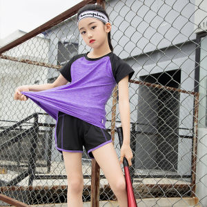 Trang Phục Yoga Cho Trẻ Em Gia Đình Trang Phục Tập Gym Chạy Bộ Thể Thao Bé Gái Bé Gái Áo Nhanh Khô Trẻ Em Lớn Nhỡ Thu Đông Tay Dài