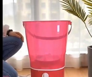 SUMI SHOP Portable Washing Machine Mini 220V 135W Washing Machine Wash separately Avoid Cross Infection Definite Time Appliances Home Laundry Bucket