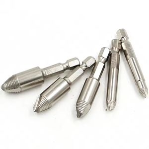 5Pcs/Set Damaged Screw Extractor Kit Single Head Broken Bolt Remover Tool Set for Stripped Screws with Plastic Box