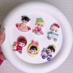 JT Garden C033 เรซิ่นตุ๊กตา 3D (1 ชุด 6 ตัว ครบแบบ) อุปกรณ์ตกแต่ง งาน DIY แต่งเคสโทรศัพท์ งานฝีมืออื่นๆ พร้อมส่งจากไทย