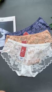 Quần lót ren họa tiết hoa cúc xuyên thấu cao cấp mềm mại QR05-827 YiOn Underwear