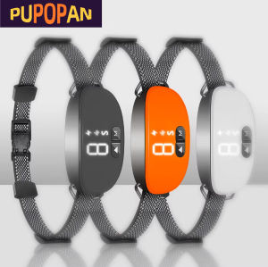 PUPOPAN Rechargeable Smart Dog Bark Collar 8 Adjustable Sensitivity Levels Beep Vibration Shock Anti-Barking Training Device