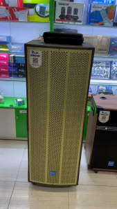 Loa kéo di động Bluetooth chính hãng AZPRO AZ-D215Loa 2 bass 40 công suất caoThùng gỗ sần cao cấp