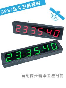 Automobile And Home Use GPS Satellite Synchronized LED Electronic Clock with Luminous Core Industrial Style Resin Material