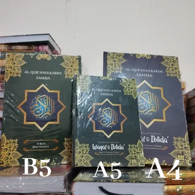 Alquran Samsia Jumbo Standar (A4 B5 A5) AL-Quran 15 Baris Khot Utsmani Waqaf & Ibtida