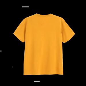 Gofort Kaos Oblong Wanita Polos Premium Cewek S M L XL Combed 24s Adem Tebal Kuning TShirt Mustard Hitam Putih