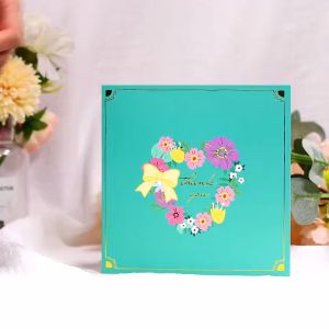🇲🇾 🎉 3D Love Heart Flower Birthday Thank You Card Pop Up Handmade Wish Card Selamat Hari Jadi Lahir Kertas 立体生日卡