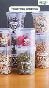 Toples PP Transparan 600ml: Storage Jar Serbaguna untuk Penyimpanan Makanan