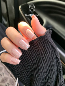 Nailism Spring Summer Series Nail Art Short Nail Straight Angle Wearable Nail Jaden Pink Color Square Shape Normal Size Base Pack