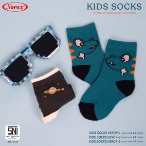 (HARGA PER 6 PASANG) SOREX KIDS BOY SOCKS K8909 - KAOS KAKI ANAK LAKI-LAKI