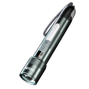 WARSUN NB01 Rechargeable Flashlight 3000 Lumens Ultra Bright LED Torch 3000mAh Power Bank Function Zoomable Waterproof Heavy Duty Searchlight for Camping Fishing Emergency