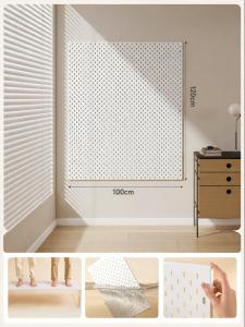 BEIQIVI | Hole Board Custom No-Drill Metal Shelf with Magnetic Stainless Accessories